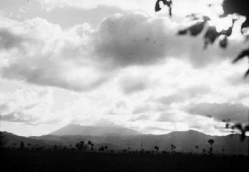 View of Agua from Guatemala-Antigua Road