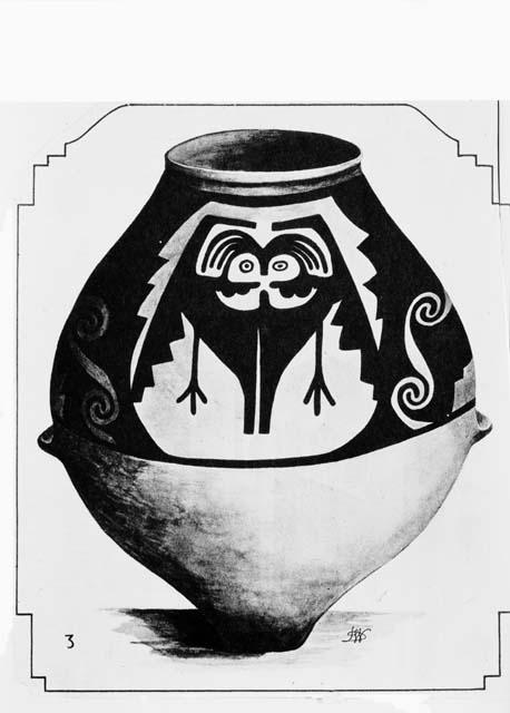 Pottery vessel from Wagner Collection