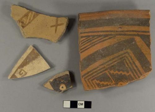 Selected potsherds