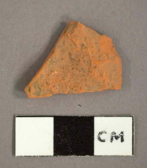 Ceramic sherd, unglazed red earthenware