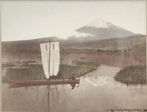 Reflected scenery, Fujiyama