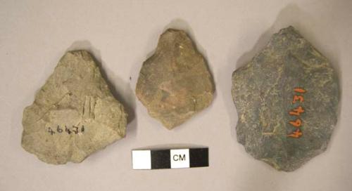 Chipped stone, edged tools, bifaces?