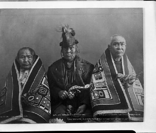 Three Tlingit chiefs