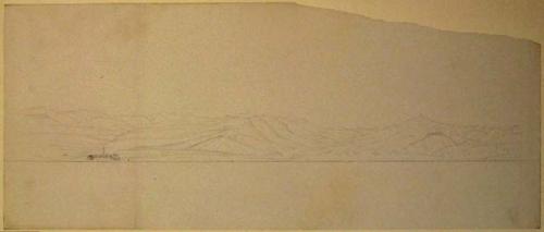 Pencil sketch. Hayden Survey 1871