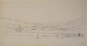Pencil and ink sketch. Hayden Survey 1871.