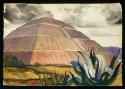 "The Pyramid of the Sun, Teotihuacan."