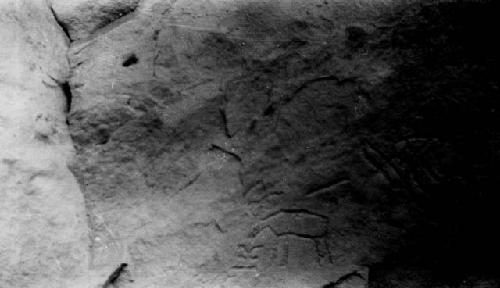 Site 11, pictographs,  Fish Creek, Grover