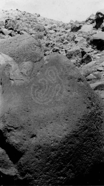 Lava rock, pictograph, Fruita