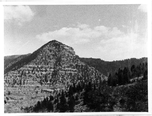 Photo of Upper Range Creek; View of Cliff