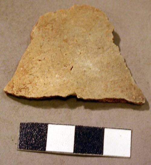 Sherds from large undecorated pottery jar