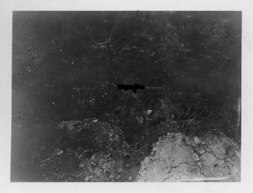 Photo of Pit House B, hole in floor, center