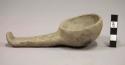 Plain gray pottery ladle