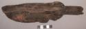 Wood, worked flat fragment, with handle