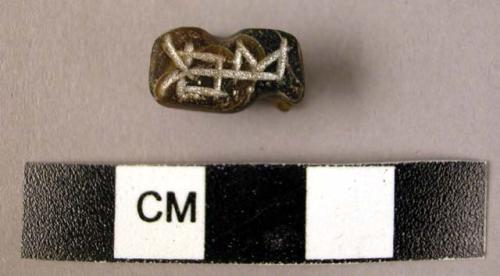 Decorated stone seal - tiny