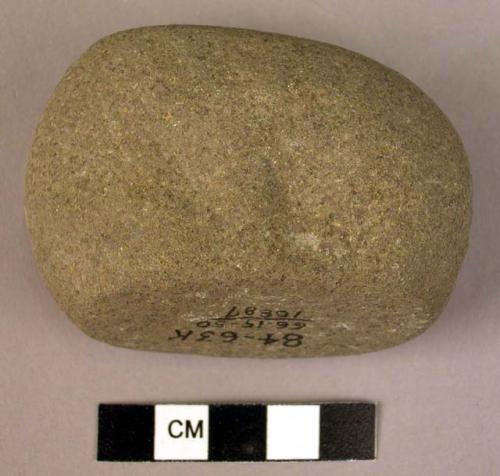 Rubbing stone of basalt