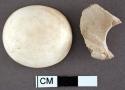 Fragment of shell--cardium?