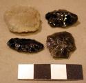 Stone chips, points, & biface fragments