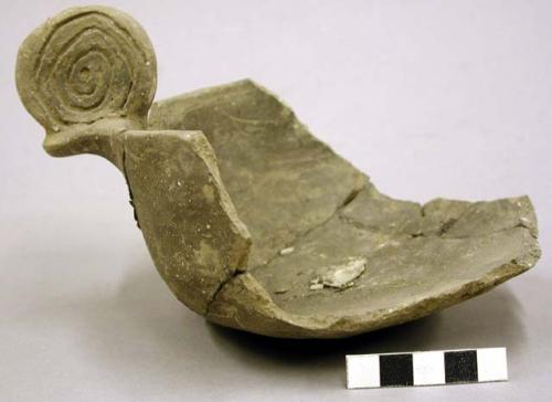 Fragment of pot with coiled handle