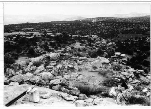 Ruin Park, Highest point at South end of Park, one room house