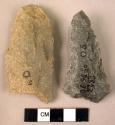Broken fragment of quartzite lancehead