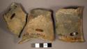 Rim & neck sherds from tall jar neck; narrow mouth. gila red
