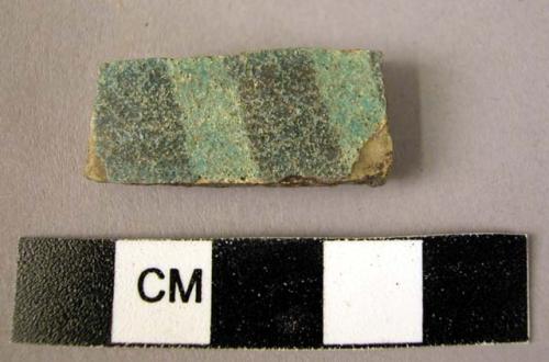 Potsherd - dark blue and light blue glaze