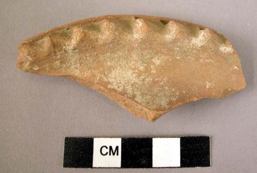 Rim potsherd - relief