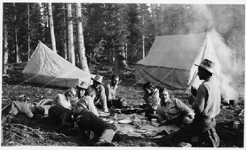 Photo of In Camp at Chain Lakes, High Uintas, Altitude 11,500 ft.