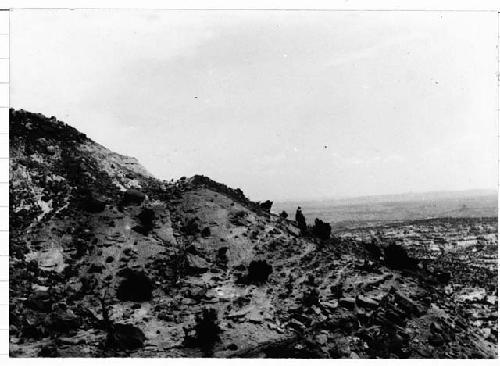 Landscape; mountains, trail