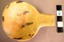 San bernardo black on yellow pottery miniature ladle