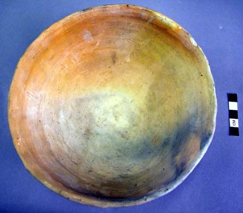 Plain pottery bowl