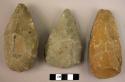 5 quartzite handaxes