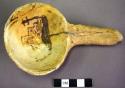 San Bernardo black-on-yellow pottery ladle