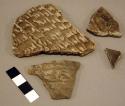 Ceramic body sherds, corrugated, redware, earthenware