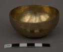 Small turned brass bowl