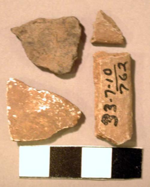 Red potsherds