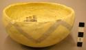 Jeddito black-on-yellow pottery bowl--small