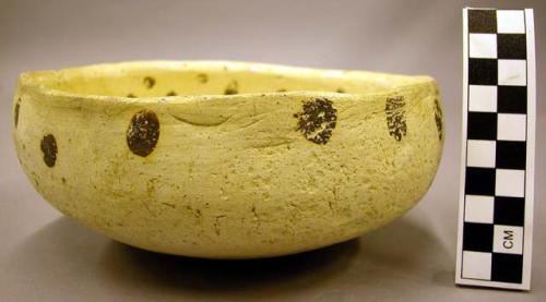 Jeddito black-on-yellow pottery bowl