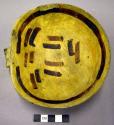 Jeddito black-on-yellow pottery ladle