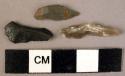 Microlithic flint blades with dos rabattu trimming