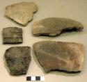 Sherds from banded neck pottery jar