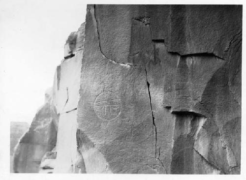 Photo of Pictographs southeast of Awatovi under ruin.