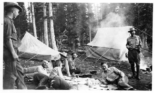 Photo of Camp - Chain Lakes; Uintah Mts.; Alt 11,499