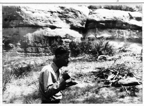 H. Roberts at Barrier Canyon Camp Sept 3
