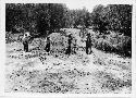 Digging refuse mound; Pigg, Patterson, L. Lancaster, J.A. Lancaster