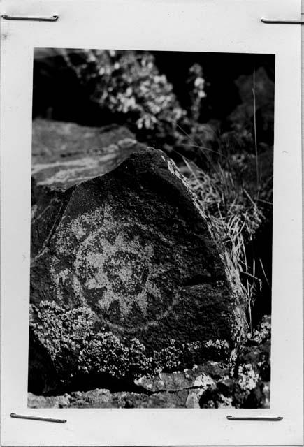 Pictographs, SW of Parowan on main road to Summit