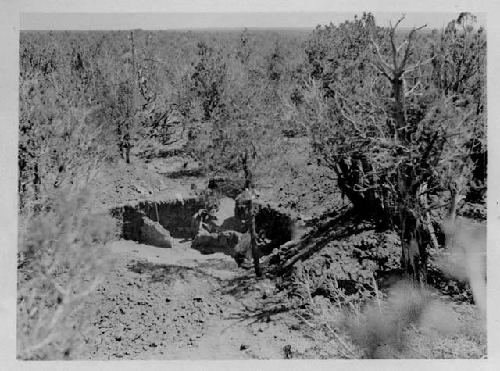 Pit House E, during excavation.