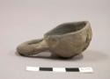 Plain pottery miniature ladle