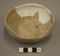 Restorable small San Bernardino yellow pottery bowl