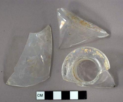 Glass jar fragments